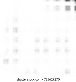 Halftone black and white. Abstract pattern of spots of ink. Modern art texture Vector for posters, postcard, grunge cover. Vintage futuristic texture gradient