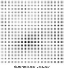 Halftone black and white. Abstract pattern of spots of ink. Modern art texture Vector for posters, postcard, grunge cover. Vintage futuristic texture gradient