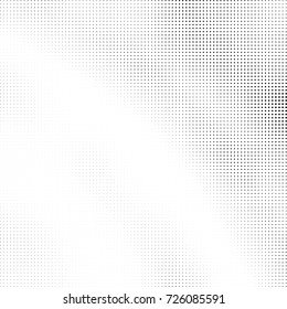 Halftone black and white. Abstract pattern of spots of ink. Modern art texture Vector for posters, postcard, grunge cover. Vintage futuristic texture gradient