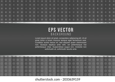 Halftone black and white abstract text background with shine style monochrome glow light effect. can use for poster, banner, flyer, pamphlet, leaflet, brochure, catalog, web, website, presentation