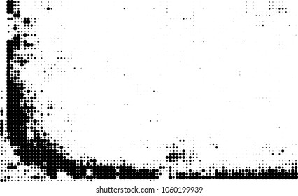 Halftone black and white abstract texture