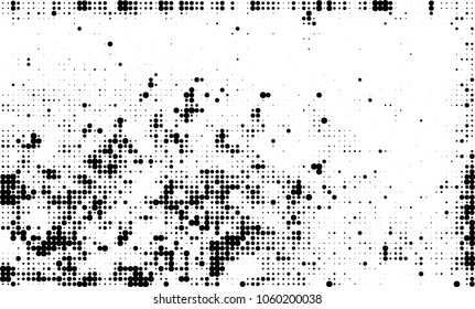 Halftone black and white abstract texture