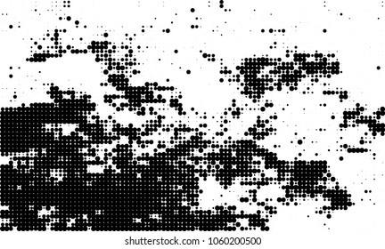 Halftone black and white abstract texture
