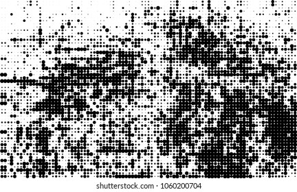 Halftone black and white abstract texture