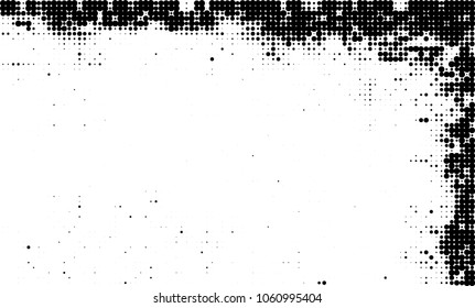 Halftone black and white abstract texture