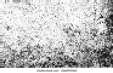 Halftone black and white abstract texture