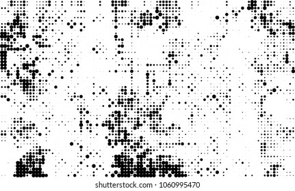 Halftone black and white abstract texture