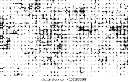 Halftone black and white abstract texture