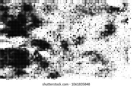 Halftone black and white abstract texture