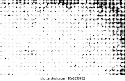 Halftone black and white abstract texture