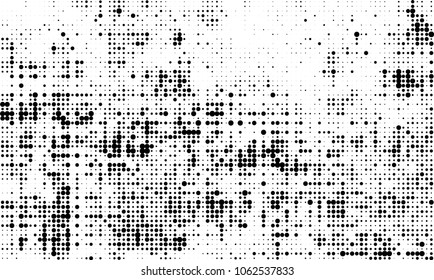 Halftone black and white abstract texture