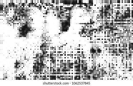 Halftone black and white abstract texture