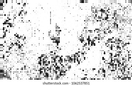 Halftone black and white abstract texture