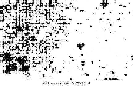 Halftone black and white abstract texture