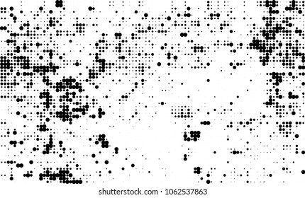 Halftone black and white abstract texture