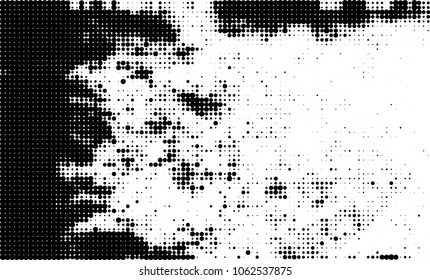 Halftone black and white abstract texture
