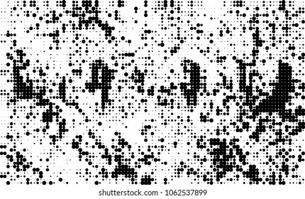Halftone black and white abstract texture