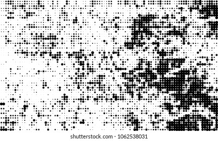 Halftone black and white abstract texture