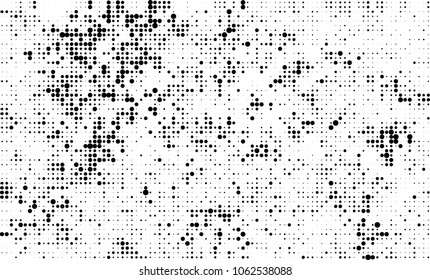 Halftone black and white abstract texture