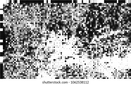 Halftone black and white abstract texture