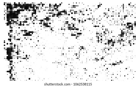 Halftone black and white abstract texture