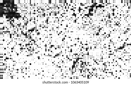 Halftone black and white abstract texture