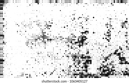 Halftone black and white abstract texture