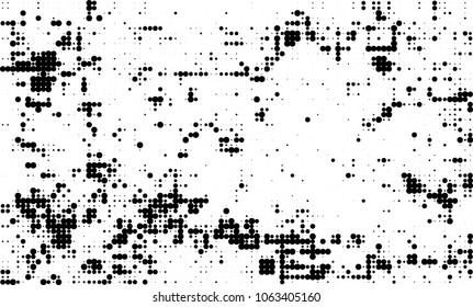 Halftone black and white abstract texture