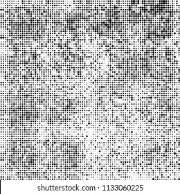 Halftone black and white. Abstract texture of spots on white background