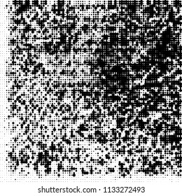 Halftone black and white. Abstract texture of spots on white background