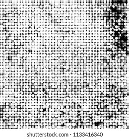 Halftone black and white. Abstract texture of spots on white background