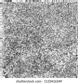 Halftone black and white. Abstract texture of spots on white background