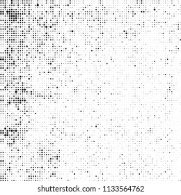 Halftone black and white. Abstract texture of spots on white background