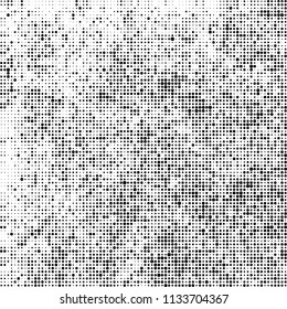 Halftone black and white. Abstract texture of spots on white background