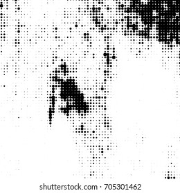 Halftone black and white. Abstract texture monochrome