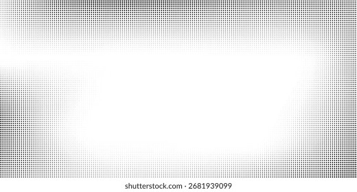Fondo blanco y negro de semitono – Patrón de punto retro