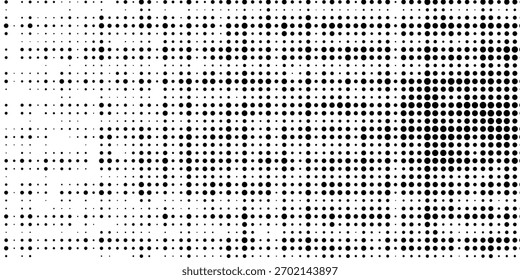 Halftone Black and white doted texture background