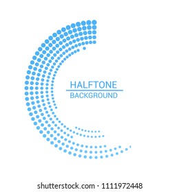Halftone black and white dots texture background