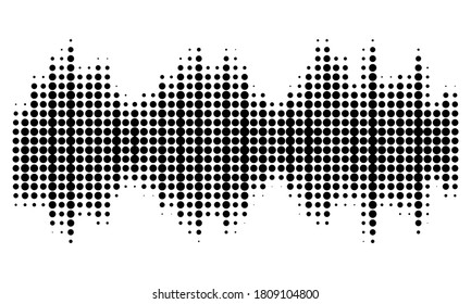 halftone black and white dots texture background