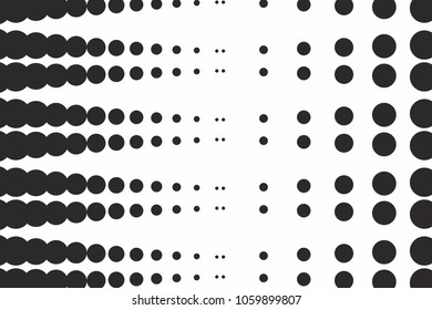 halftone black and white dotted background modern wallpaper concept. vector art design for web and print