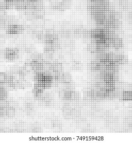 Halftone black, white, gray circles. Abstract ink spots vector pattern