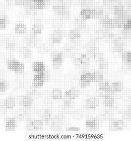 Halftone black, white, gray circles. Abstract ink spots vector pattern