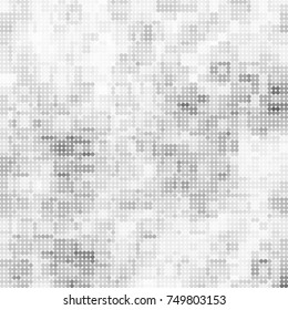 Halftone black, white, gray circles. Abstract ink spots vector pattern