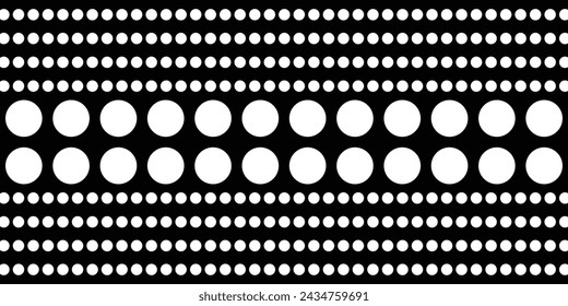 Halftone black and white grunge. Texture of dots scattered on a white background. Abstract pattern in vintage art style print on business cards, badges, labels.	