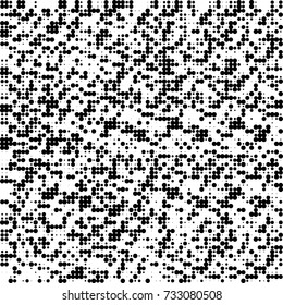 Halftone black and white. Ink spots randomly scattered over the surface. Pattern monochrome background optical pop art texture for posters, business cards, cover, labels mock-up, stickers layout