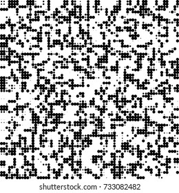 Halftone black and white. Ink spots randomly scattered over the surface. Pattern monochrome background optical pop art texture for posters, business cards, cover, labels mock-up, stickers layout