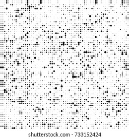 Halftone black and white. Ink spots randomly scattered over the surface. Pattern monochrome background optical pop art texture for posters, business cards, cover, labels mock-up, stickers layout
