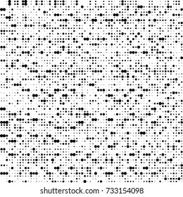 Halftone black and white. Ink spots randomly scattered over the surface. Pattern monochrome background optical pop art texture for posters, business cards, cover, labels mock-up, stickers layout