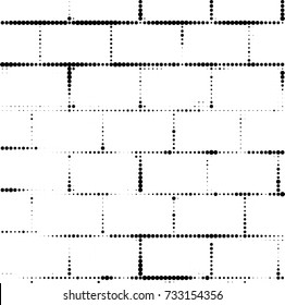 Halftone black and white. Ink spots randomly scattered over the surface. Pattern monochrome background optical pop art texture for posters, business cards, cover, labels mock-up, stickers layout