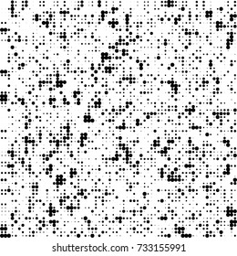 Halftone black and white. Ink spots randomly scattered over the surface. Pattern monochrome background optical pop art texture for posters, business cards, cover, labels mock-up, stickers layout